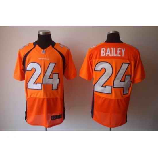 Nike Denver Broncos 24 Champ Bailey Elite Orange NFL Jersey